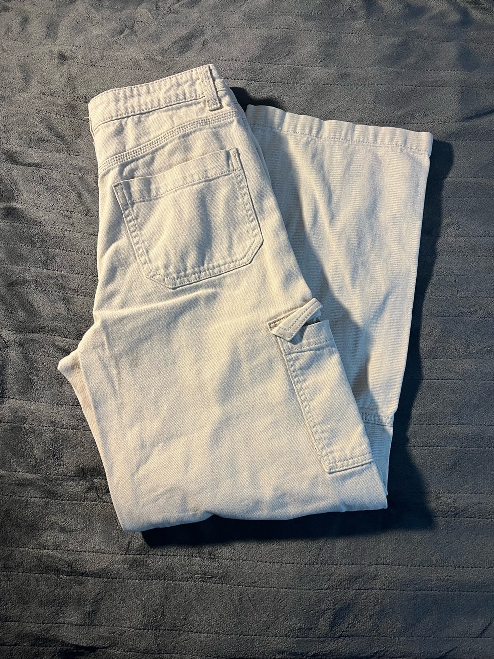 H&M Women's White Cargo Jeans